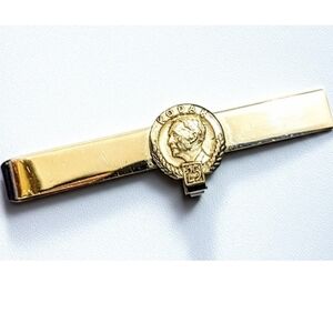 Vtg 1954 sterling silver Kodak 25 years coin tie clip antique